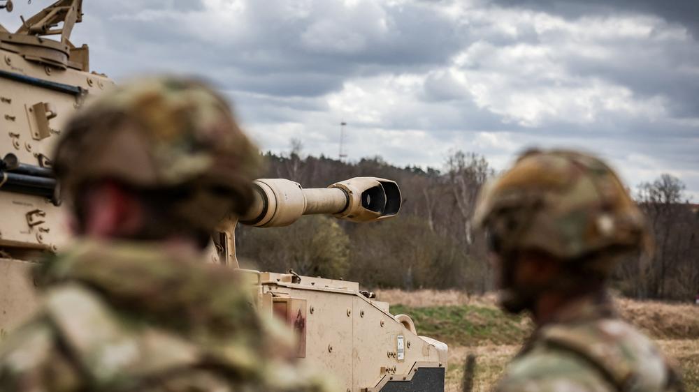 US-Truppenabzug aus Deutschland: US-Soldaten während einer Übung in Grafenwöhr in der Oberpfalz, wo die Second Cavalry stationiert ist.