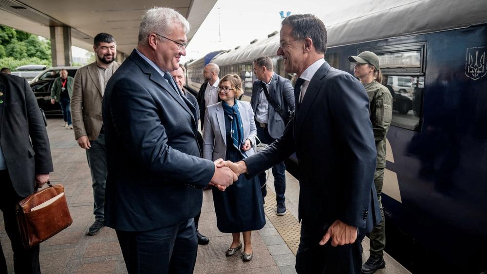  Nato-Generalsekretär Mark Rutte ist in der Ukraine eingetroffen.