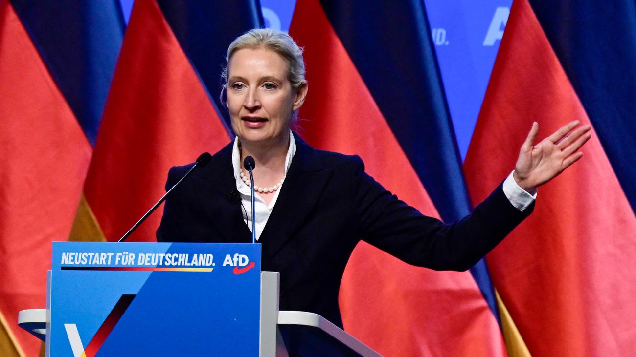 AfD-Parteitag in Erfurt: AfD-Chefin Weidel nennt AfD eine neue Volkspartei