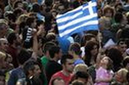 Junge Griechen: Es sind vor allem junge Menschen, die auf dem Syntagma-Platz in Athen demonstrieren.