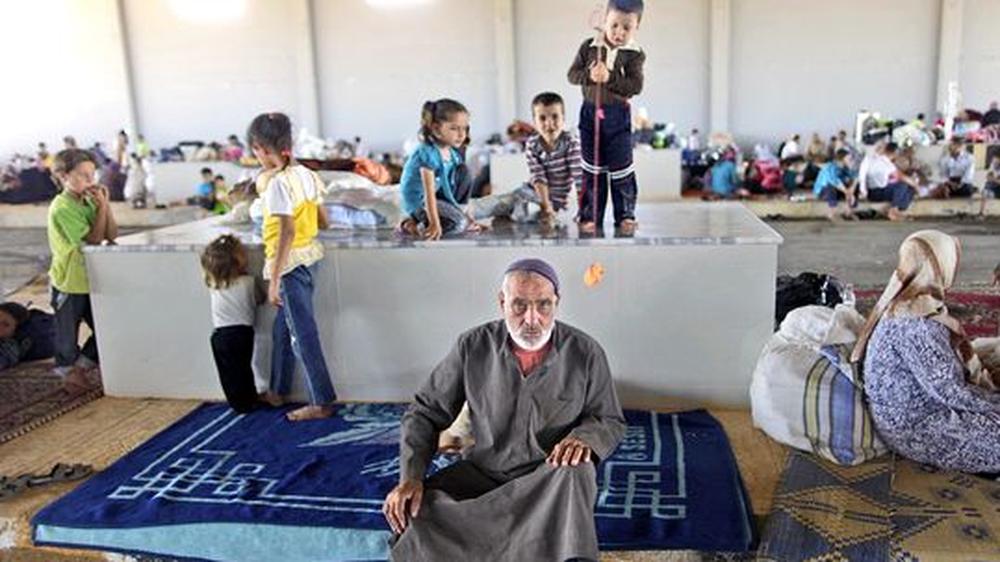 Ein syrischer Flüchtling im Auffanglager Bab Al-Salameh