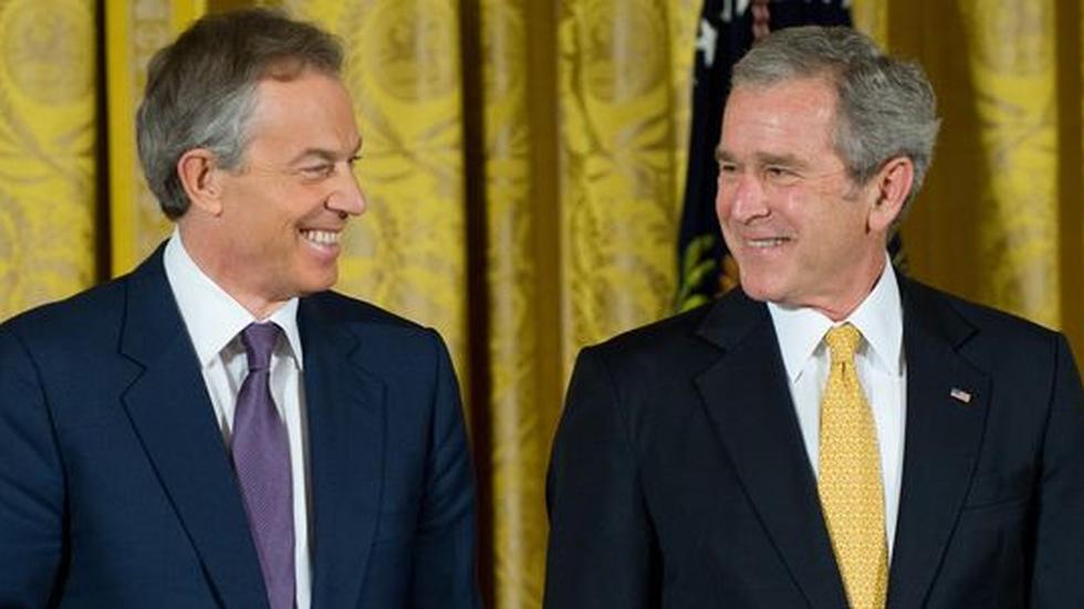Tony Blair und George W. Bush im Januar 2009 im Weißen Haus