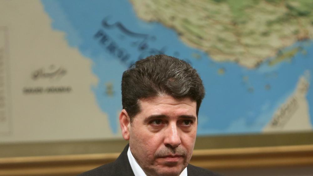 Der syrische Regierungschef Wael al-Halki während eines Staatsbesuchs im Iran im Januar