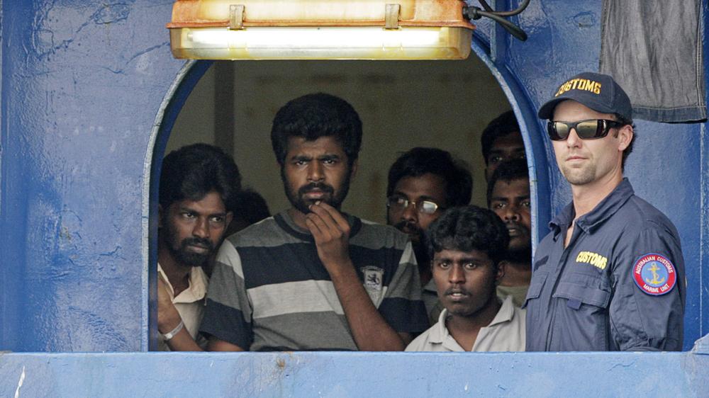 Flüchtlinge: Abgefangene Flüchtlinge aus Sri Lanka, die von Indonesien aus nach Australien wollten
