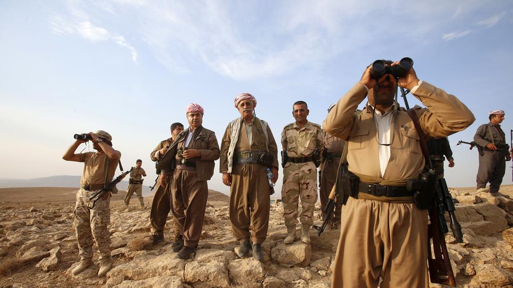 Nordirak: Kurdische Kämpfer nahe der Stadt Makhmur.