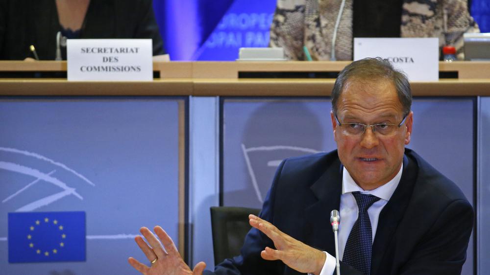 Tibor Navracsics: Tibor Navracsics während einer Sitzung der EU-Kommission für Kultur und BIldung