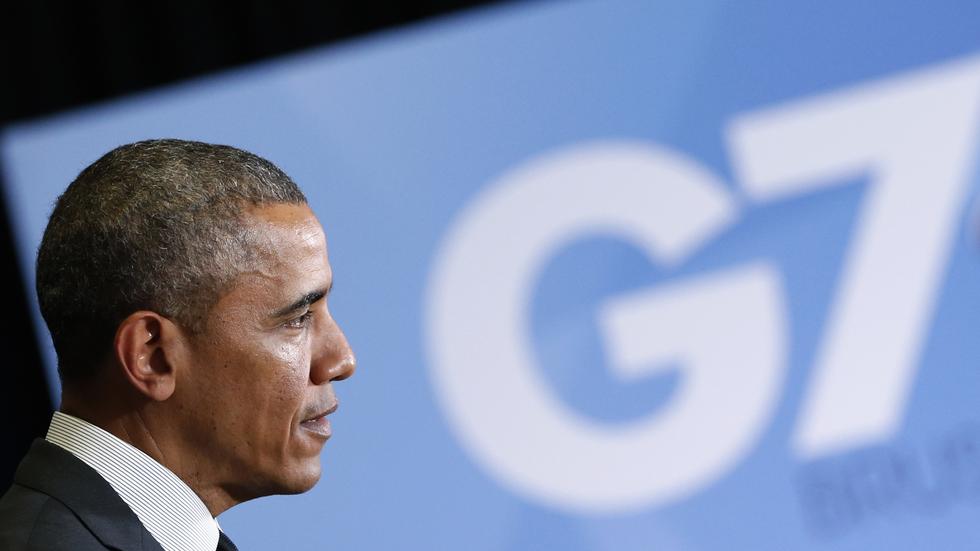 US-Präsident Barack Obama bei einem Treffen zwischen USA und EU 