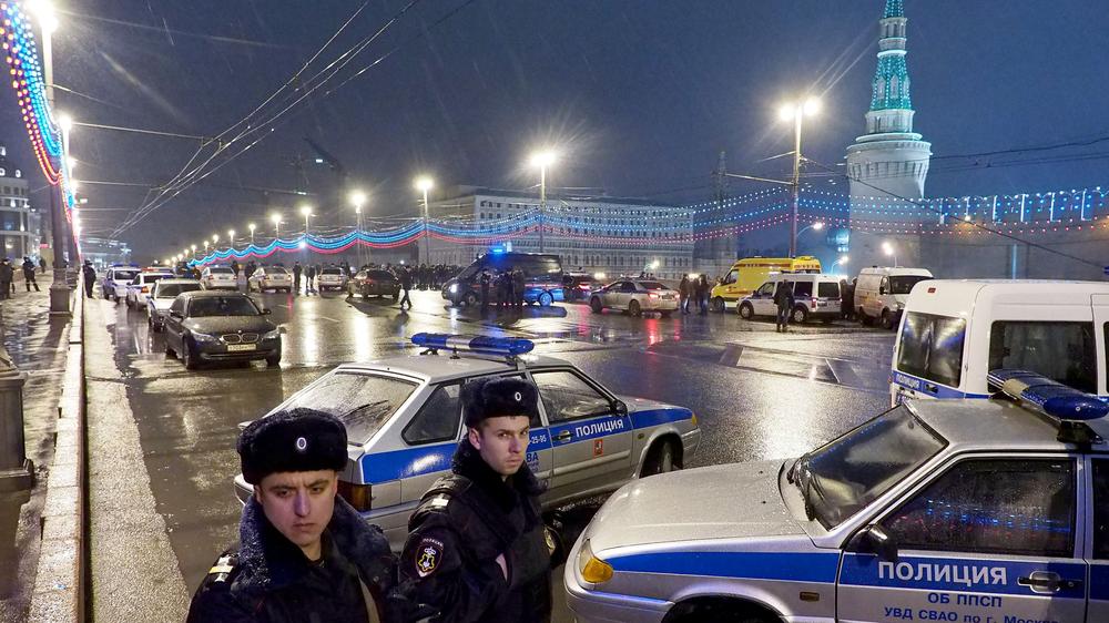 Boris Nemzow: Der Tatort des Mordes an Boris Nemzow in Moskau