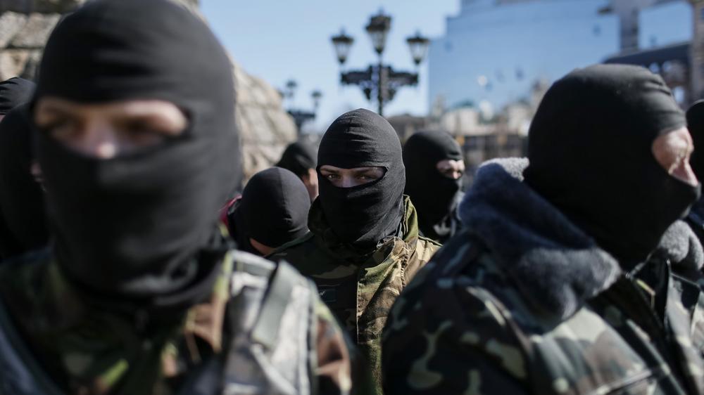 Prowestliche Kämpfer Ukraine