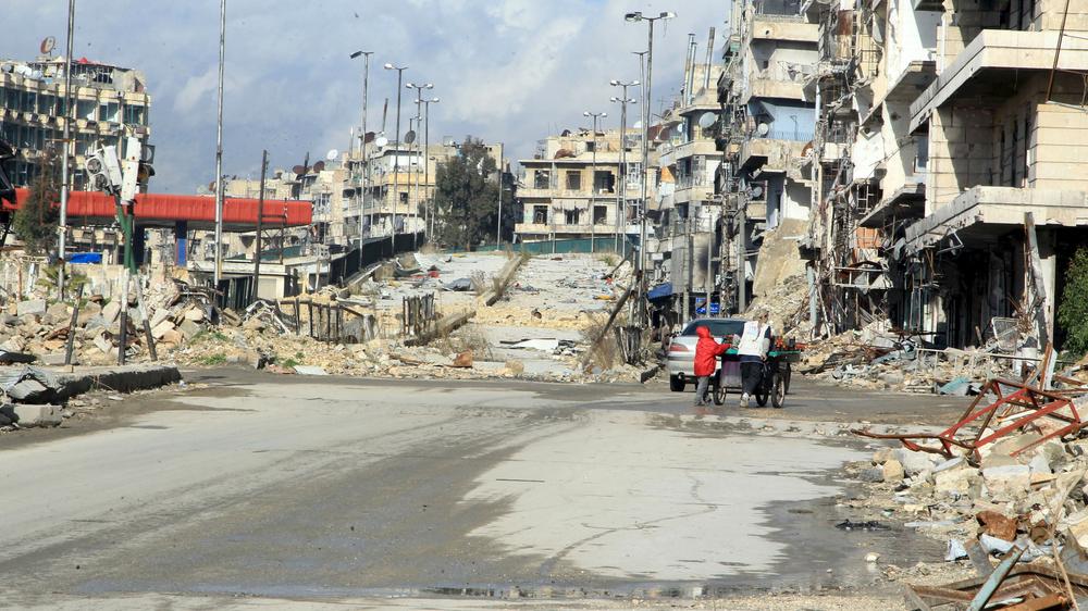 Der Stadtteil Al-Shaar in Aleppo Mitte Januar 2016