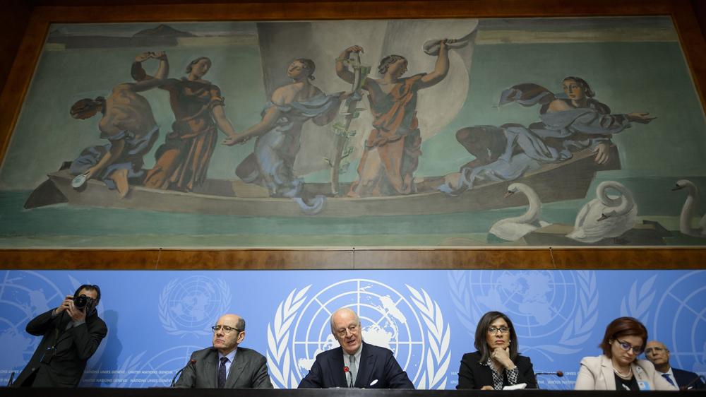 Bürgerkrieg: UN-Sondervermittler Staffan de Mistura verkündet in Genf den Zeitplan für die Syrien-Gespräche
