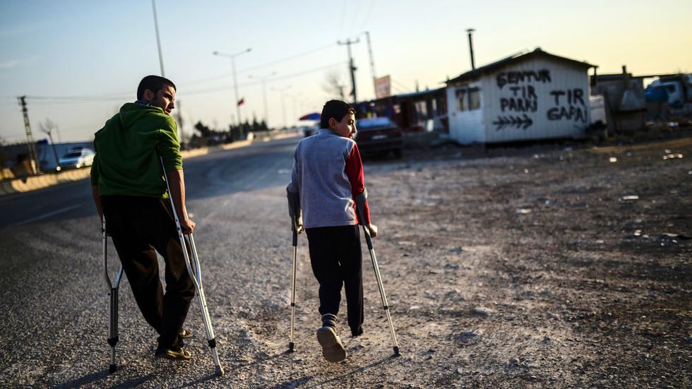 Syrien: Flüchtlinge aus Aleppo in einem Camp im Süden der Türkei