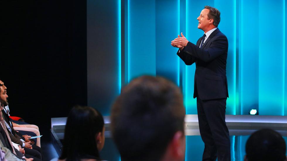 David Cameron während der TV-Show über den Brexit