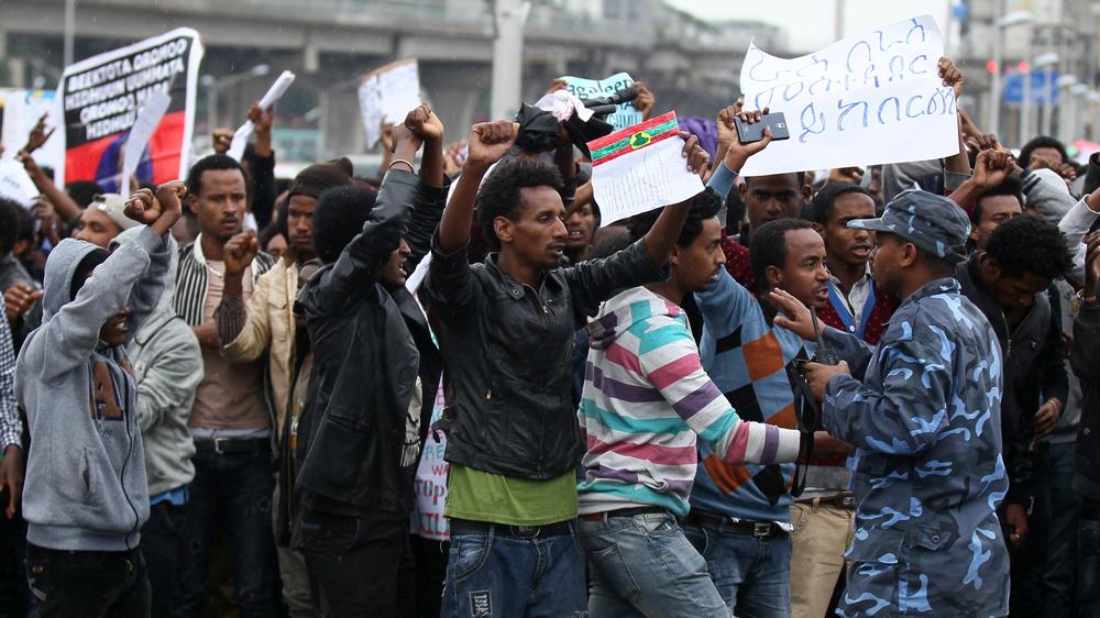 aethiopien, demonstration, amnesty, international, oromia