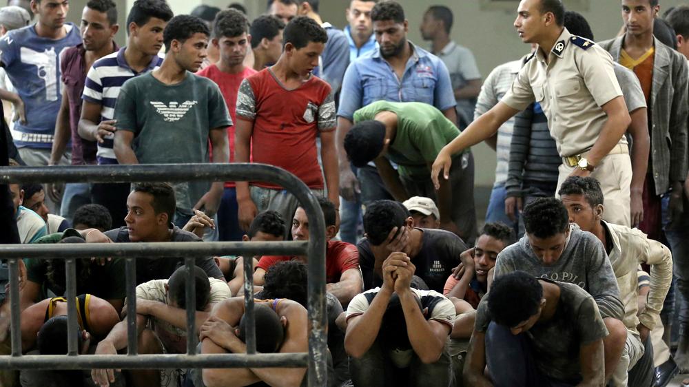 Flüchtlingspolitik: Aus dem Mittelmeer gerettete Flüchtlinge in Ägypten