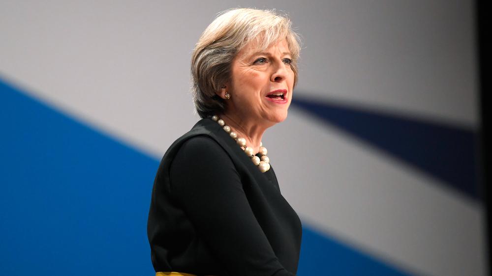 EU-Austritt Großbritanniens: Theresa May bei ihrer Rede auf dem Parteitag in Birmingham