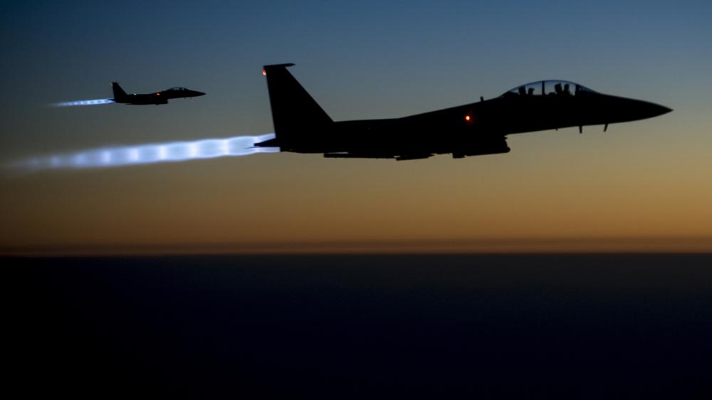 Syrien: Die US-geführte Koalition griff erneut Assad-treue Truppen an – hier F-15E-Kampfflugzeuge, die die Air Force in Syrien verwendet (Archiv).