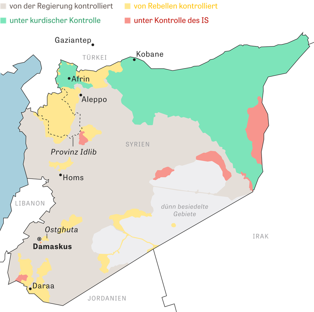 Afrin Kurden sollen sich mit Assads Militär verbündet haben ZEIT ONLINE