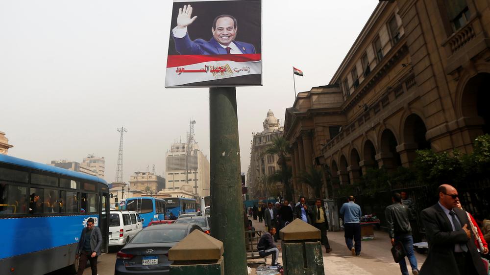 Kairo: Ein Wahlplakat für Präsidenten Abdel Fattah al-Sissi
