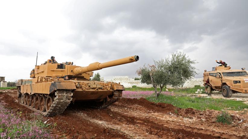   Recep Tayyip Erdoğan: A Turkish Tank In The Northern Syrian District Afrin Near The Border With Turkey In March 2018 