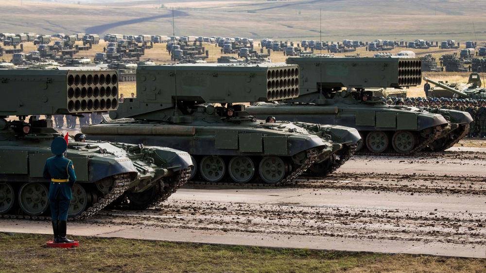 US-Außenministerium: Russische Militärausrüstung bei einer Übung