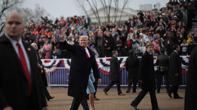 US-Präsident Donald Trump während der Amtseinführung