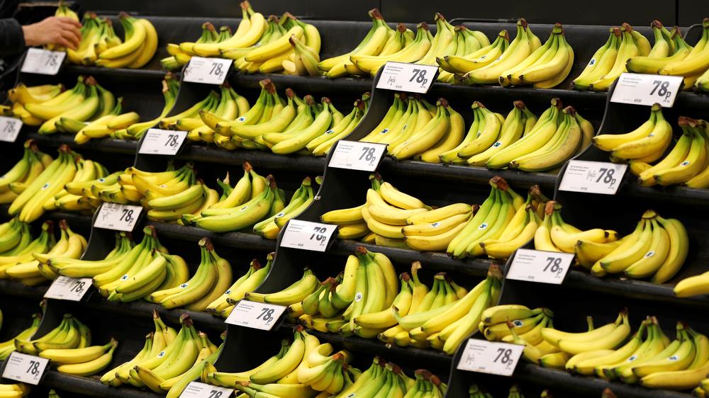 Harter Brexit: Bananen in einem Geschäft in der südenglischen Stadt Redhill