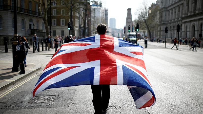 Großbritannien: Ein Brexit-Befürworter demonstriert in London.