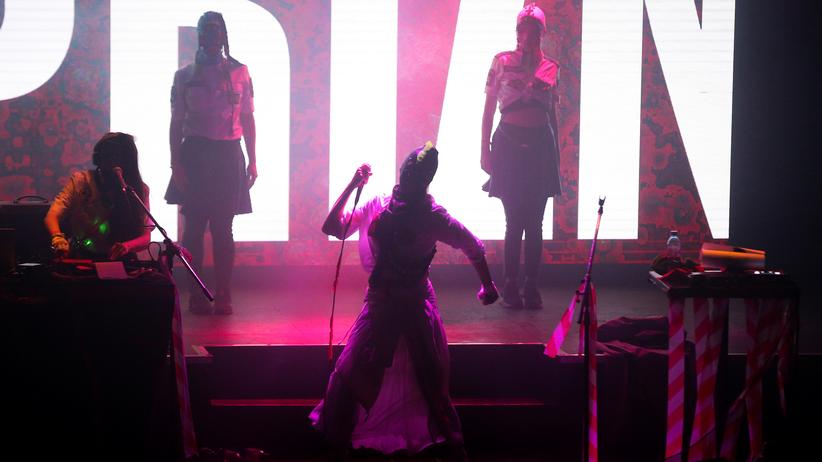 Russische Protestgruppe: Ein Konzert von Pussy Riot.