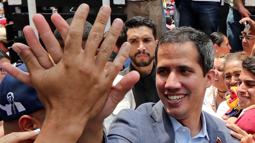 Venezuela: Venezuelas Oppositionsführer Juan Guaidó bei einem Auftritt in Los Teques