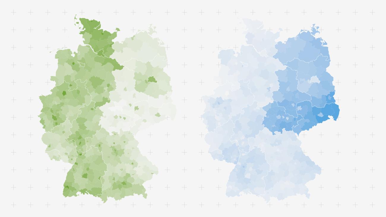 Wahlergebnisse Europawahl: Gespaltenes Land | ZEIT ONLINE