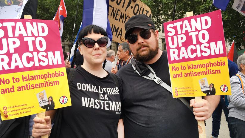 Protest in London: "Trump ist abscheulich"