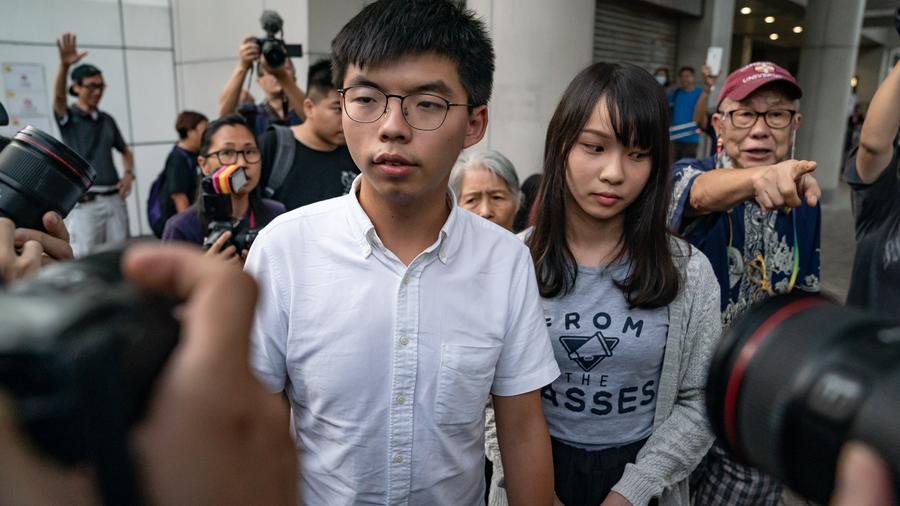 Joshua Wong Und Agnes Chow Aktivisten In Hongkong Wieder Frei Zeit Online