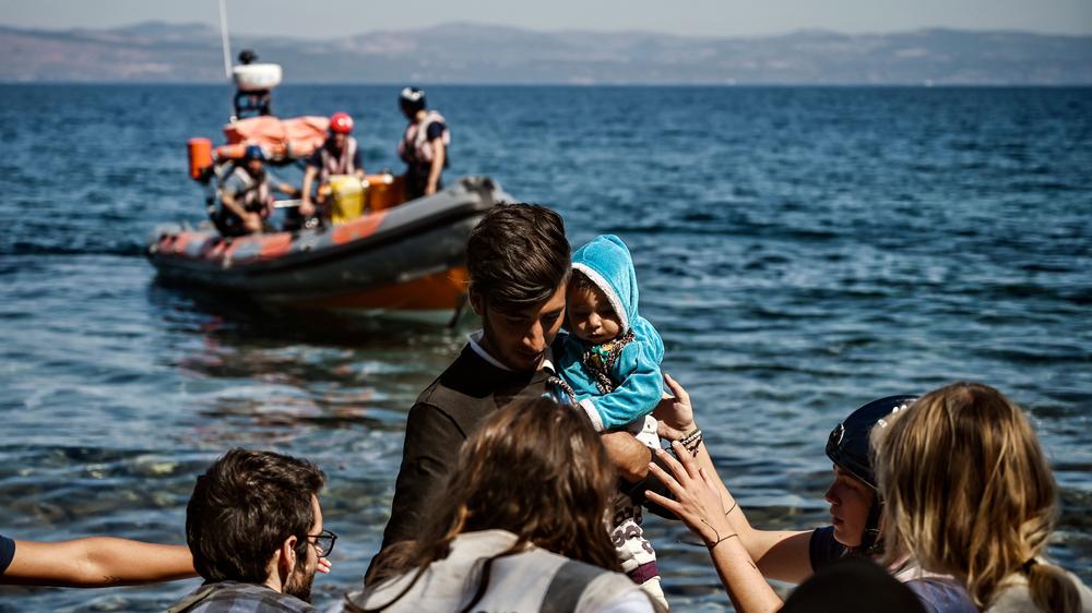 Flüchtlinge: Ankunft von Migranten aus der Türkei auf der griechischen Insel Lesbos im September 2019.