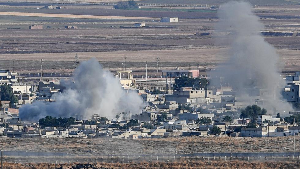 Waffenembargo: Umkämpft: Die syrische Grenzstadt Ras al-Ain, 15. Oktober 2019