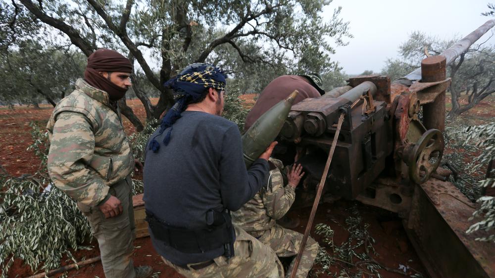 Bürgerkrieg: Syrische Rebellen in Idlib
