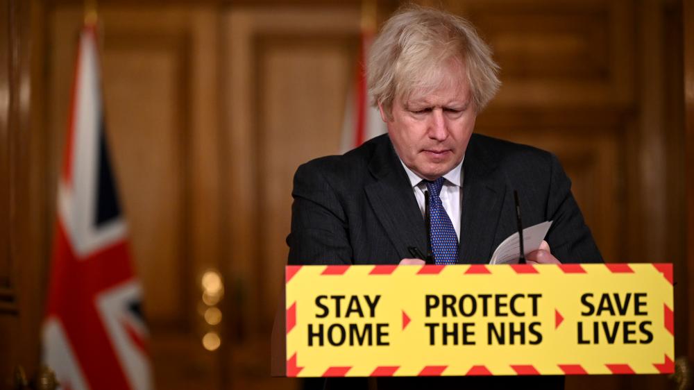 Corona-Pandemie: Boris Johnson bei seiner jüngsten Pressekonferenz