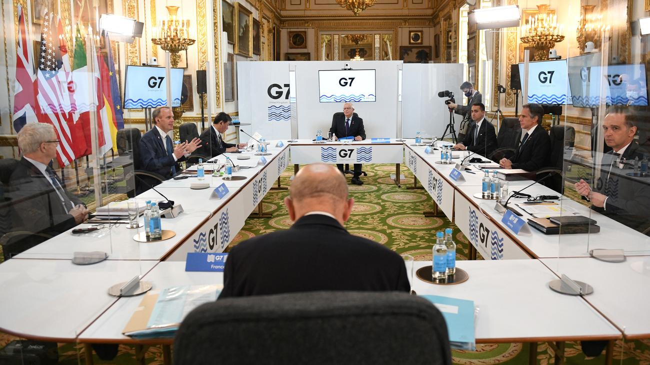 Aussenminister Treffen G7 Aussenminister Werfen Russland Bosartige Aktivitaten Vor Zeit Online