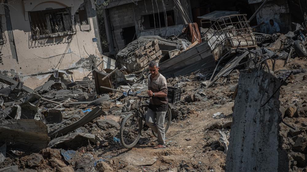 Nahostkonflikt: Zerstörte Häuser in der Stadt Beit Hanun im nördlichen Gazastreifen