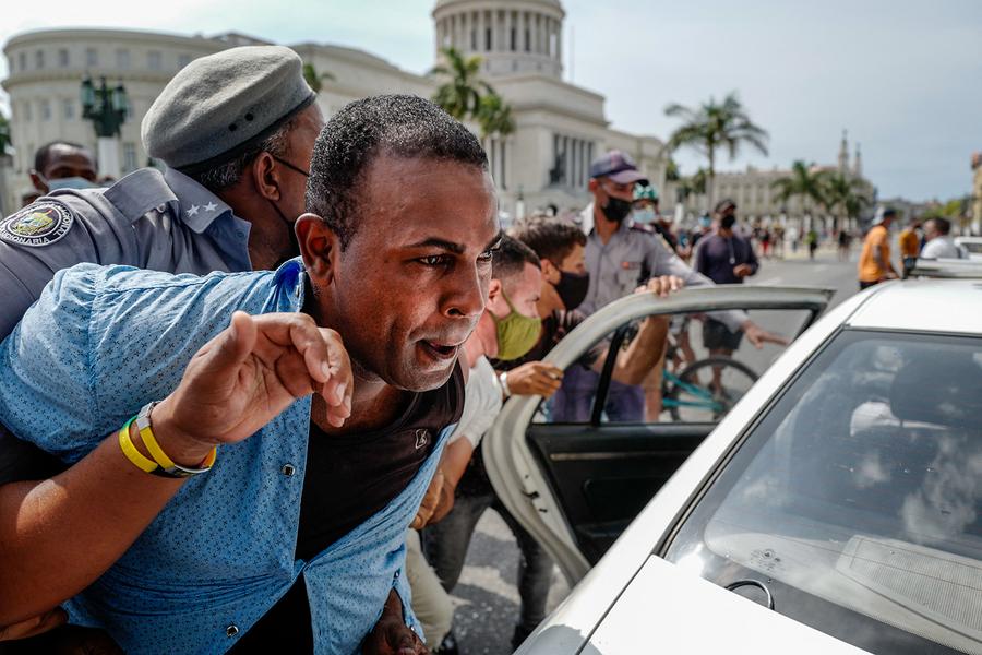 Kuba Lautstarker Protest In Havanna Zeit Online
