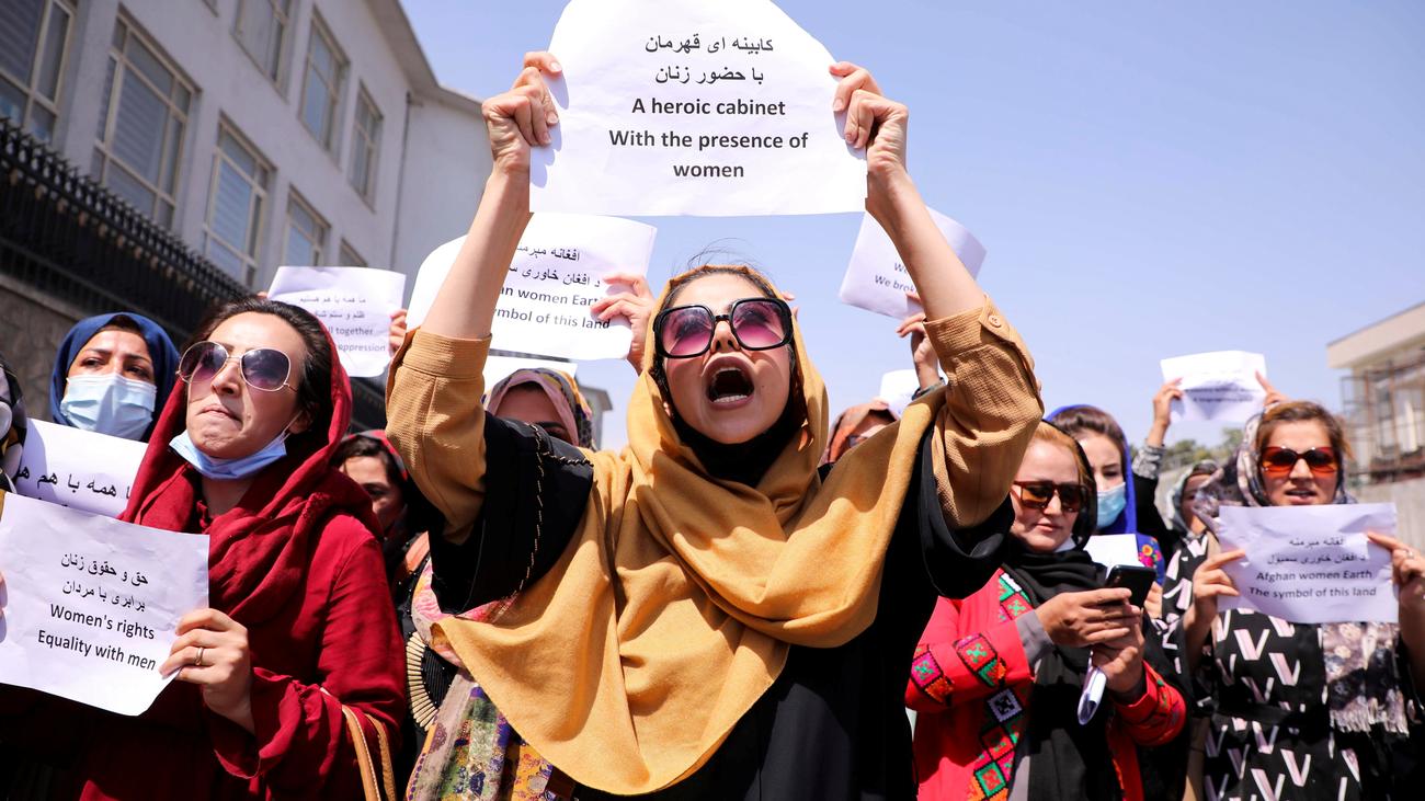 Afghanistan Taliban unterbinden Protest von Frauen in Kabul ZEIT ONLINE