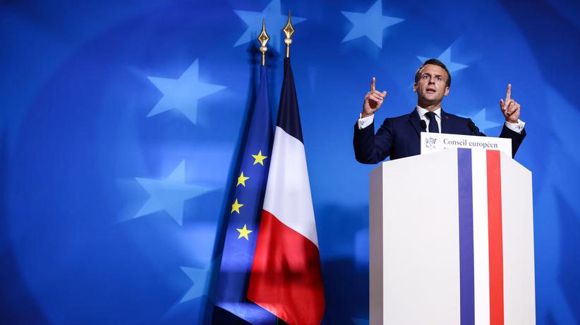 Emmanuel Macron im EU-Parlament: In Frankreich wird über Europa entschieden