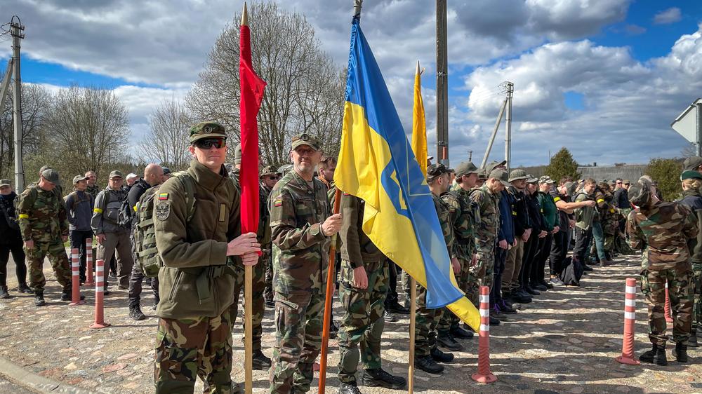Litauische Schützenunion: Die Mitglieder der Litauischen Schützenunion Šauliai treffen sich, um gemeinsam zu trainieren