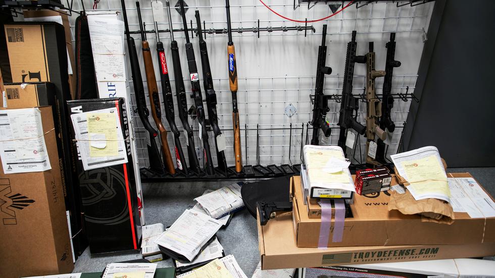 USA: Ein Waffenladen im US-amerikanischen Lakewood Township in New Jersey 