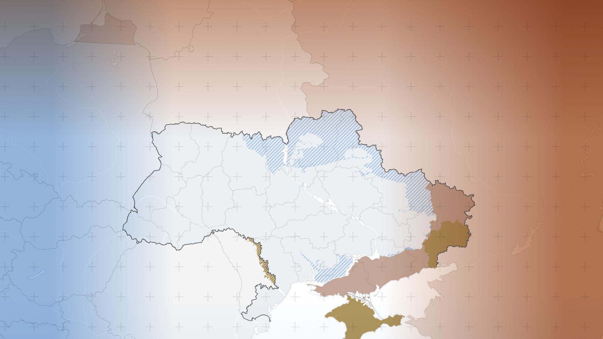 Ukraine-Karte aktuell: Ukrainische Truppen erobern kleinere Gebiete zurück
