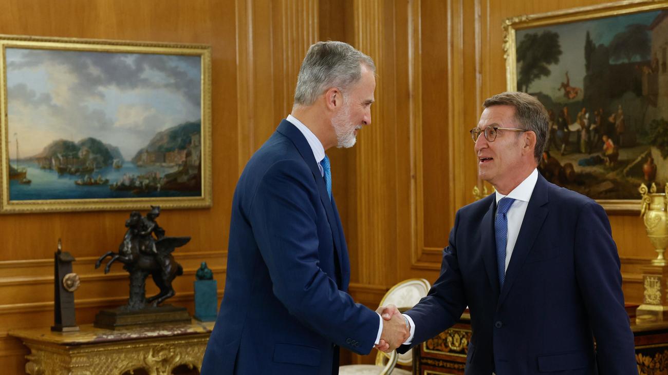 España: El rey Felipe encarga al líder de la oposición Feijóo formar gobierno