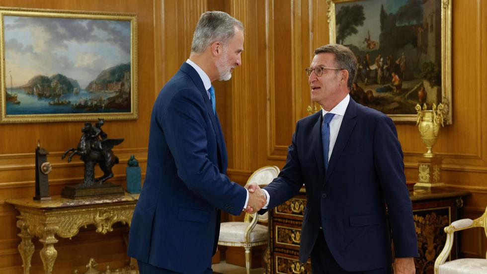 Spanien König Felipe beauftragt Oppositionsführer Feijóo mit