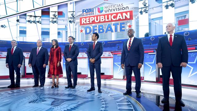 Fernsehdebatte der Republikaner: Republikaner greifen bei TV-Debatte Biden und Trump an