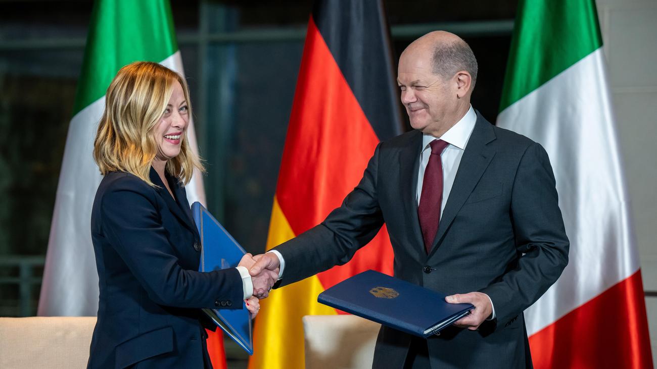 Relations germano-italiennes : Scholz et Meloni décident de coopérer plus étroitement