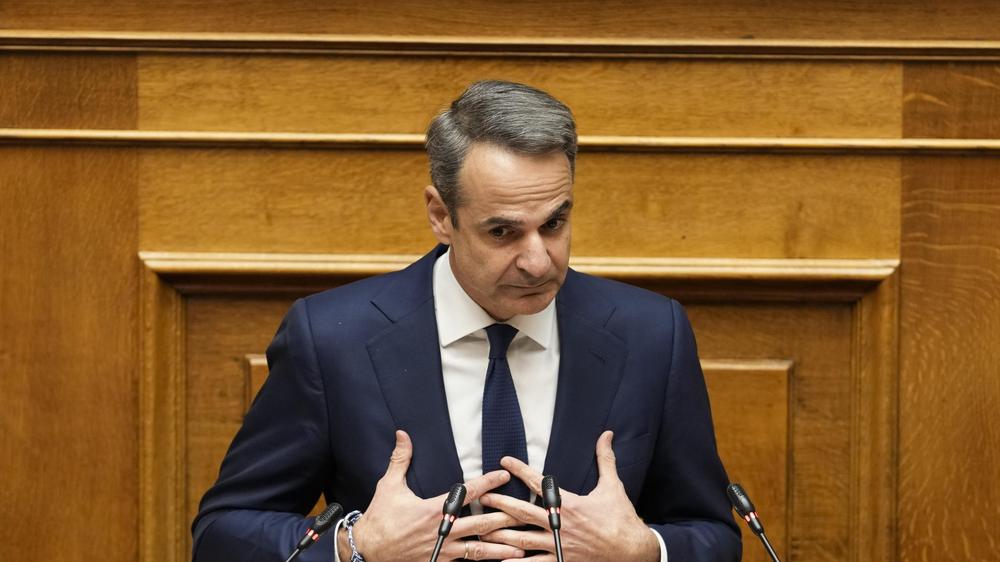Zugunglück: Der griechische Ministerpräsident Kyriakos Mitsotakis sagte in seiner Rede vor dem Parlament, es seien keine Beweise manipuliert worden.